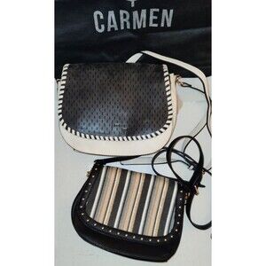 Pair of NEW Coco & Carmen The Girlfriend Purses Convertible Flaps Interchangable